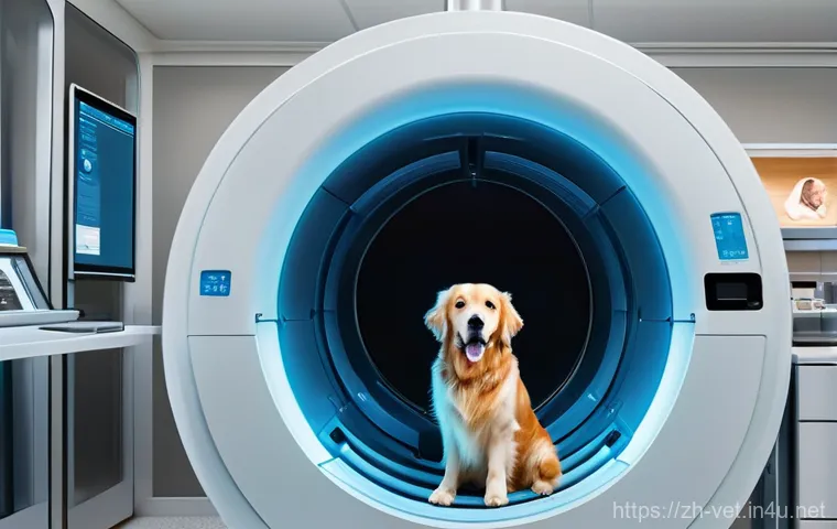 수의사 직업으로서의 전망 - **Prompt:** A high-definition, hyper-realistic image of a cutting-edge veterinary clinic. In the for...