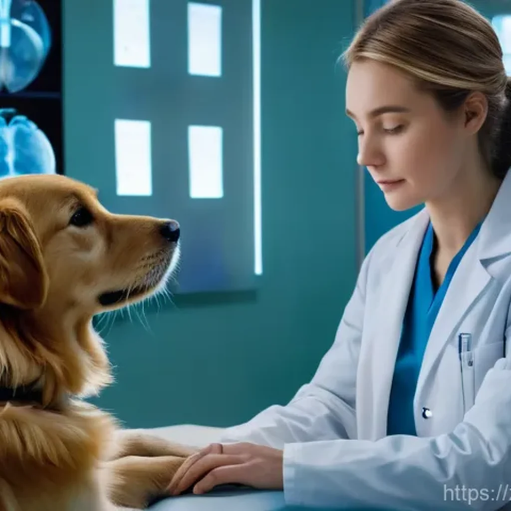 수의학 관련 컨퍼런스 참석 후기 - **Prompt 1: AI-Powered Veterinary Diagnostics**
"A highly detailed, realistic image depicting a ...