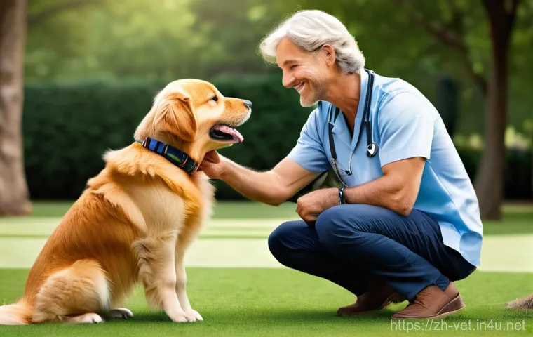 수의사로서의 사회적 책임 - **Prompt:** A highly professional female veterinarian, dressed in a clean, white lab coat, gloves, a...