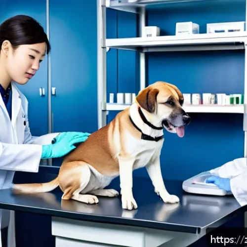 수의학 전공 심화 과목 소개 - A modern veterinary clinical training room with advanced diagnostic equipment including digital X-ra...